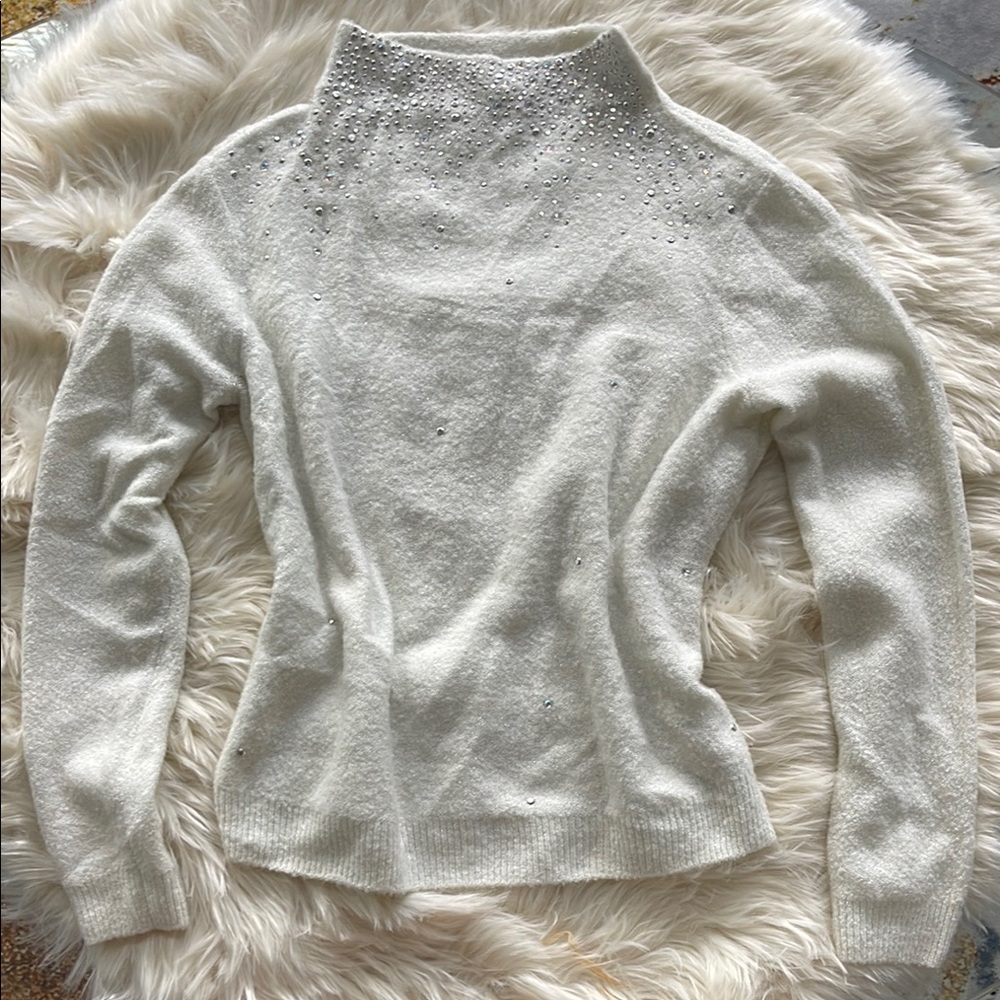 Juicy Couture White Turtleneck Sweater